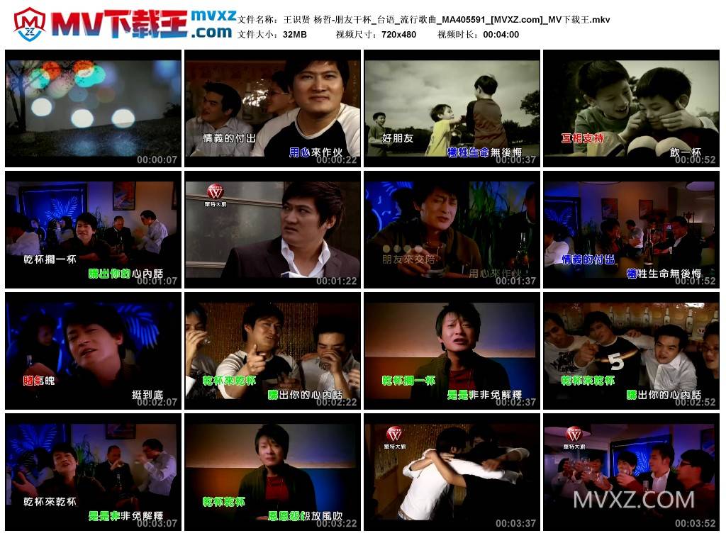 王识贤 杨哲-朋友干杯_台语_流行歌曲_MA405591